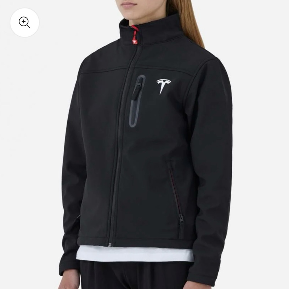 Tesla Motors Women’s Corp Fleece Jacket in Black